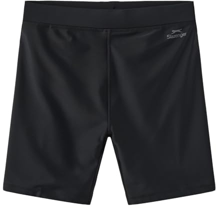 Slazenger Kids Swimming Jammers Junior Boys Long Shorts Elasticated Waist Black 11-12 (LB)
