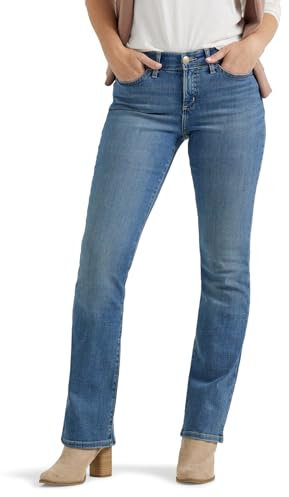 Lee Damen Ultra Lux Comfort with Flex Motion Bootcut Jeans, Majestic, 46 Kurz