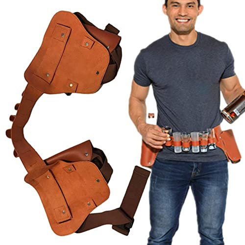 Keloc Fondina per Cintura di Birra - Fondina per Birra con Cinturino in Vita Regolabile,Portasoldi, portabottiglie per Sport all'Aria Aperta, Jogging, Passeggiate