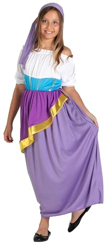 Fiori Paolo- Gitana Esmeralda Kostym flicka, flerfärgad, 5-7 anni (Ciao 61115.M)