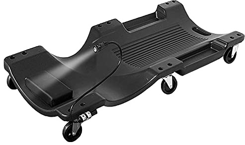 Mechanic Creeper, Garage Rolling Board With 6 Mobile Pulleys,Mechanic Vehicle Creeper Under Car Repair,Garage Assistance With Tool Tray (Color : Black) (Black)