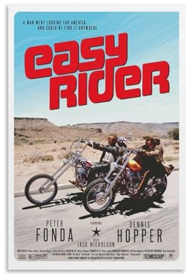 Easy Rider, poster classici di film culto cinematografici, poster cinematografici (5), stampa artistica artistica su tela, poster decorativi per la casa moderna (30 x 45 cm)