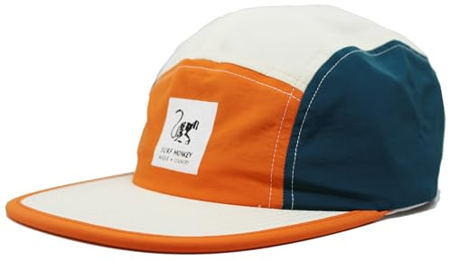 Surf Monkey Casquette strapback réglable imperméable - Classic Jockey Cap - Casquette de baseball pour homme/femme Casquette à 5 panneaux