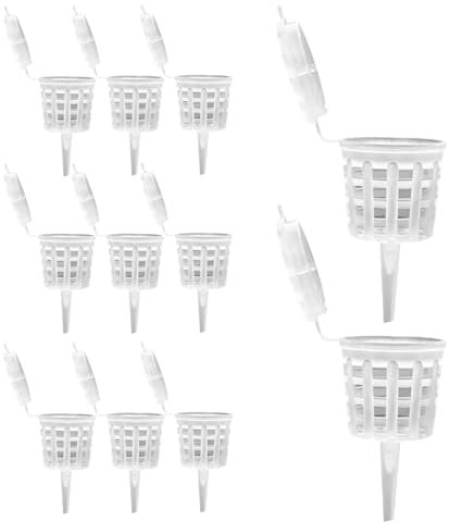 Lot de 10 paniers d'engrais pour avec couvercles, fournitures de pelouse et de jardin pour fleurs, grasses, en pot, jardin, ferme, patio et jardinage familial