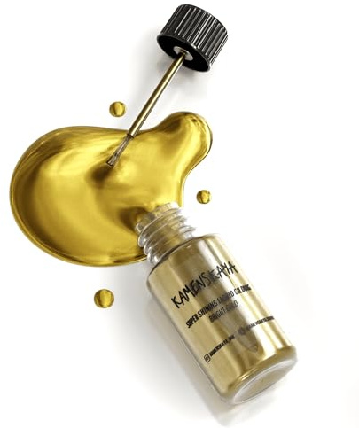 KAMENSKAYA Liquid Gold Leaf Paint - Alcohol Based Fast Drying Bright Gold Liquid Leaf, 0.68 fl oz (20 ml)