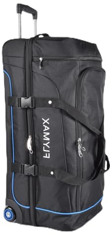 30 Large Suitcase Wheeled Duffle Bag Travel Holdall on Wheels 90L Lightweight Soft Shell on 2 Wheels Check in Luggage
