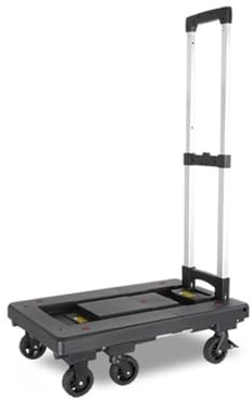 Handkarre, Haushalts-Trolley, vollständig zusammenklappbar, Flachbett, tragbarer Kurieranhänger, leicht,Transportwagen