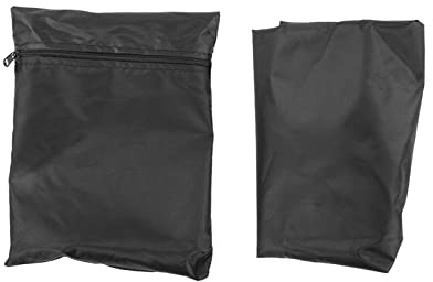 Utomhus Trädgård Runt BBQ Grillskydd Vattentätt Dammtätt UV-skydd Värmebeständigt för Grillbord Oxfordduk Silverlackerad 52x37cm med förvaringsväska