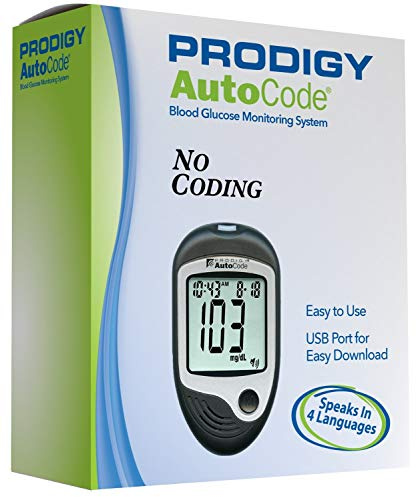 Prodigy 0038484051850 Autocode Talking Blood Glucose Monitoring Meter Autocodelack