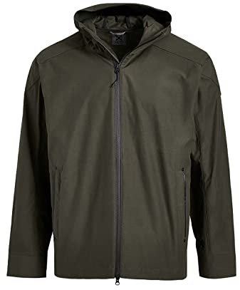 Vertx UD2 Mens Hooded Tactical Jacket, Lightweight Windbreaker, Wind and Water Resistant, Multi Pockets Concealed Carry Outerwear Clothing, Riverbed, Small