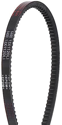 sourcing map AX44(13x1120Li) Dentadas Trapezoidales Correas AX Sección Transmisión Sin Procesar Borde Correa 1120mm Interior Circunferencia EPDM para Potencia Transmisión