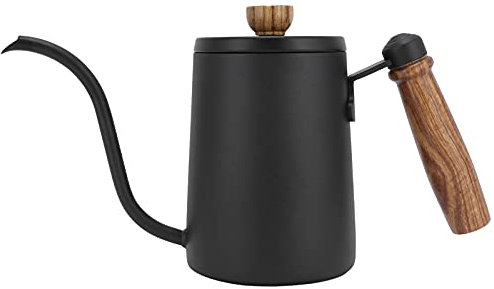7st Manuell Kaffekokningssats, Häll över Grytan Handkaffekvarn Filterpapper Handkaffekvarn Presentask För Hemmabruk(svart)