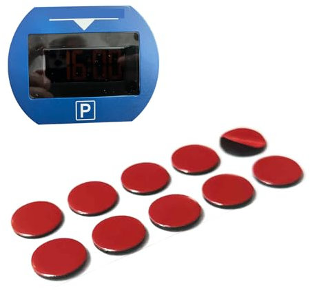 Replacement Adhesive Pads Set, 10 Pieces, Compatible with Needit Park Lite Electronic Parking Disc, Double-Sided Special Adhesive for Windscreen, Adhesive Pads Parking Meter, Adhesive Sticker Glass