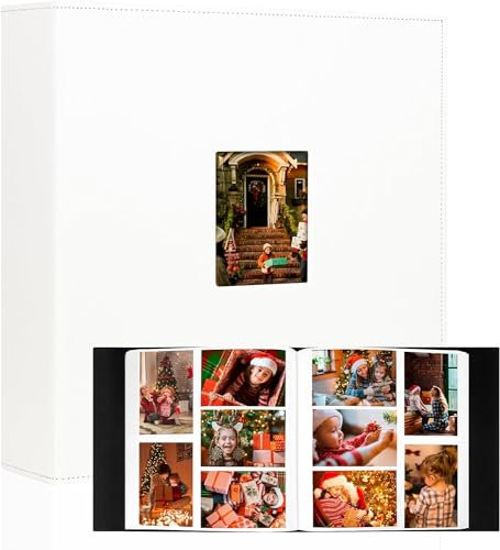 Álbum de fotos de 4 x 6 pulgadas, 700 bolsillos, cubierta de piel, capacidad extragrande, para familia, boda, aniversario, bebé, páginas sin ácidos, álbum de fotos de 4 x 6 pulgadas, capacidad para