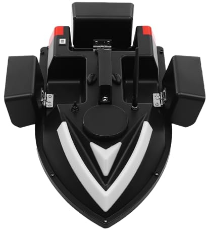 WAPHOERTE Bateau à appât de pêche GPS, 500 m, télécommandé, pour la pêche, matériau ABS, avec fonction pilote automatique, 48,5 x 26,5 x 19 cm