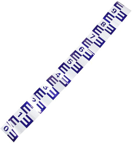 WATIIFUFU Adesivo Misuratore Acqua Riflettente Autoadesivo Strumento Precisione per Piscine e Acquari Righello Scala Profondità Resistente e Facile Installazione