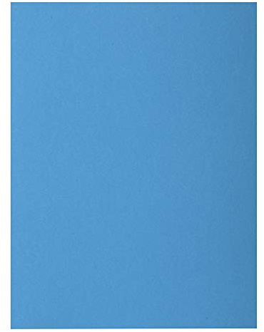 EXACOMPTA Paquet de 100 chemises Rock's en carte 210 g, coloris bleu