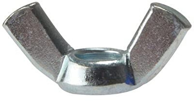 Merriway BH02779 Flügelmutter M6, Glänzend verzinkt / Weiß, 15 Stück