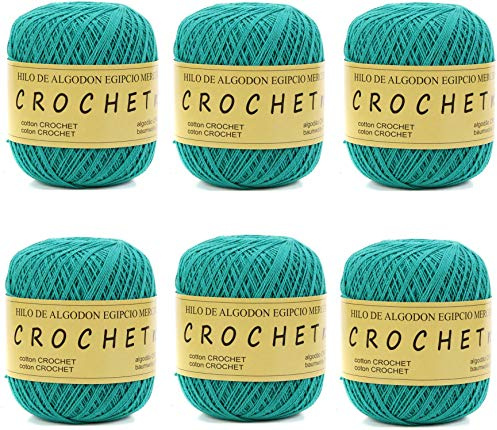 Hilo de Algodon para Tejer Crochet Ganchillo o Punto Torrijo PERLE XXL No 5 70g, Ovillo de algodón perle Suave para Tejer | 6 Unidades, Color 43304