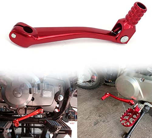 JFG RACING Leva del cambio pieghevole in alluminio CNC per CRF 50 70 XR50 TTR50 110 CC 125 CC 140 CC 150 CC 160 CC-Rosso