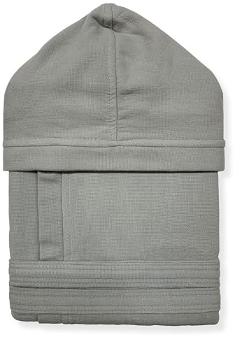 Nada Home Accappatoio Unisex Uomo Donna in Microspugna di Cotone con Cappuccio, Tasche e Cintura – Leggero e Assorbente, Ideale per Viaggi e SPA