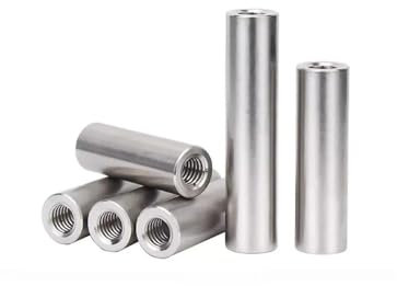 SFQEVHRZ Überwurfmutter， 10 Stück Aluminium-Verbindungsmuttern M8, Aluminium-Verbindungsmuttern, Verbindungsmuttern 5, 9, 50, 60 mm, runde AL-Abstandssäulen-Abstandshalter(M8*20mm)