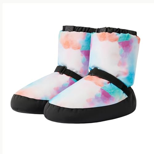 KAISUN Stivale Balletto, Warm Up Bootie, Scarpe da Ballo Donna, Dance Stivali Ballo Caldo Stivali Invernali Scarpe Allenamento Riscaldano(Dazzle Color,XXS(28-31))