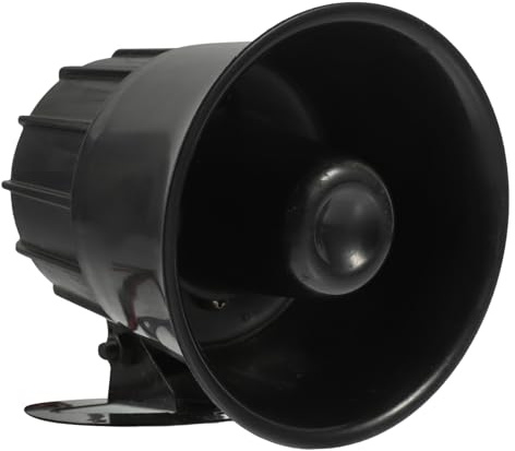 HIAKDOFT Dispositivo di Allarme 12V Altoparlante Pa per Auto Bocca Rotonda Suono Monotono Accessorio Resistente Agli Schizzi per Veicoli Facile Installazione e Segnalazione di Emergenza