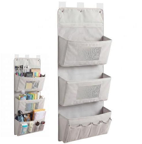 MIPIACE 3 Compartiments Étagère de Penderie à Suspendre Étagère Suspendue Pliable Rangement Suspendu Étagère Suspendue Rangement Porte à Suspendre pour Chambre à Coucher Armoire Salle de Bain