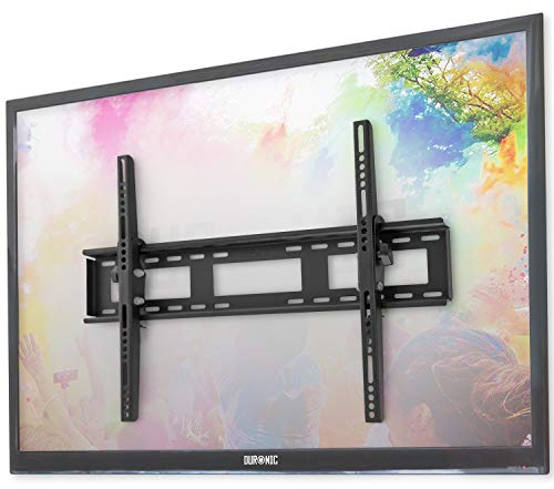 Duronic TVB123M TV Wall Mount Bracket for 32-60 Inch TVs, 40kg Capacity | Slim Space-Saving Design for Living Room, Bedroom, Home Office, Max VESA 600x400mm, Adjustable Tilt Screen, Cable Management