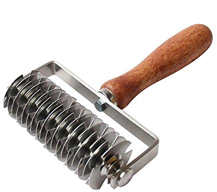 Trähandtag rostfritt stål hållare deg rutnät kaka bröd nät kniv pasta spaghettitillverkare nudel gitter roller dockare degskärare köttkvarn