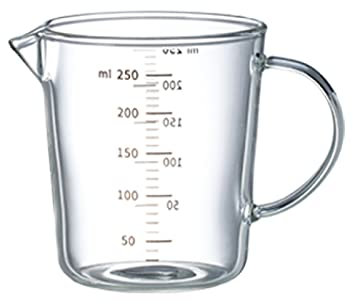 TOMYEUS Vaso medidor Vaso medidor Vaso de báscula Multiusos para líquido,250ML