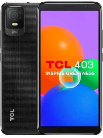 TCL 403 SMARTPHONE, 32GB plus 2GB RAM, 6.0 inches DISPLAY 3000 mAh - DARK GREY