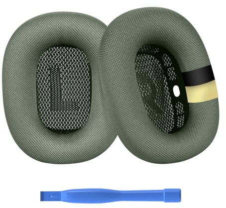 Cuscinetti Auricolari di Ricambio per AirPods Max Cuffie di MMOBIEL - Premium - Memory Foam e Mesh Fabric Cuscinetti Cuffie con Strato di Silicone - Padiglioni – Verde