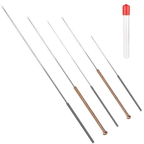 Kit de Nettoyage pour Buses d'Imprimante 3D - Aiguilles en Acier Inoxydable, Tailles Multiples 0.2mm à 0.6mm, Poignée Ergonomique, Idéal pour l'Entretien des Têtes d'Impression 3D, Pack de 5