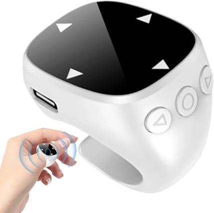 Xijobido Pasapáginas,Control Remoto Inalámbrico Móvil - Anillos Inteligentes para Uso en Presentaciones Transmisión en Música Cámara Foto y Videojuego