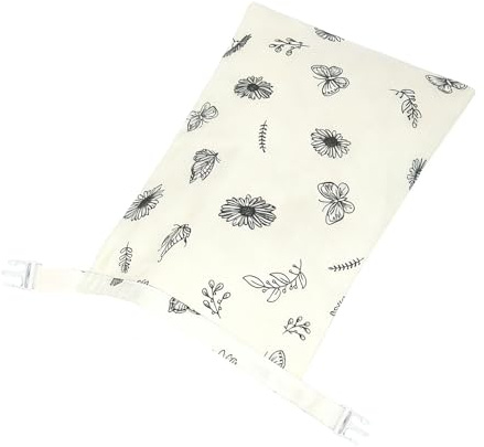 Wynrzyj Sac de conservation alimentaire en coton biologique avec bande élastique et mousqueton. Accessoires de cuisine durables pour pain, fromage, coton biologique, cire d'abeille emballage sandwich