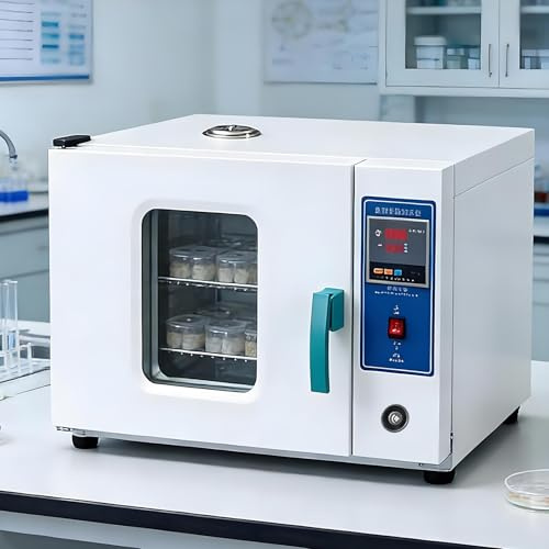 EpyGnom Forno di Essiccazione sotto Vuoto da Laboratorio, Forno a Soffiaggio a Temperatura Costante per Laboratorio/Industria, con Strumenti Intelligenti a Temperatura Controllabile 10-300℃ 16L