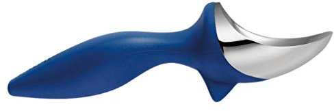 Tovolo Ice Cream Scoop Stratus Blue Dishwasher Safe Heavy Duty Ice Cream Scooper with Elevated Tilt Up Design, Heat Retaining Ice Cream Scoops with Non Slip Handle for Cookie Dough, Gelato, Sorbet