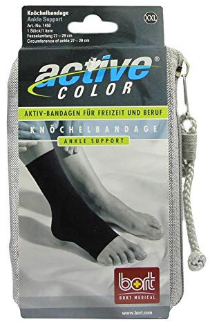 Bort ActiveColor Knöchelbandage XXL schwarz 1 St