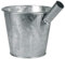Kerbl Jaucheschöpfer 6,5 Liter Ø 24 cm Metall Eimer mit Dülle, vielseitig einsetzbar