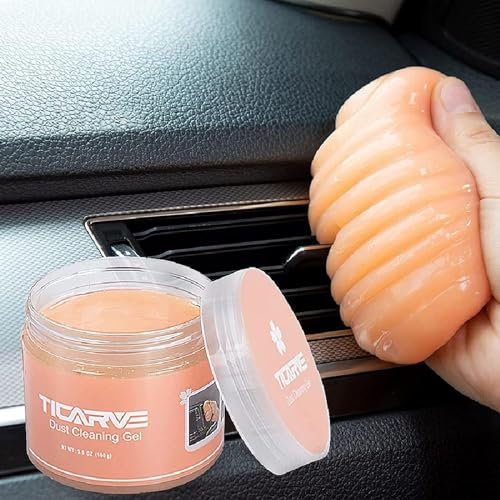 TICARVE Auto Reinigungsgel für den Innenraum, Tastatur Reiniger, Reinigungsknete aus umweltfreundlichem, Universeller Staubreiniger für Laptops, Fernbedienung, Auto, Drucker, Kameras