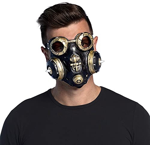Boland - 97596 - Maschera Gas Master, maschera per carnevale e halloween, maschera horror, accessorio per costumi, accessorio per carnevale