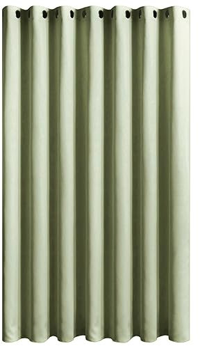Topfinel Black Out Curtain Eyelet 90x90 Curtains Sage Green Curtains Kids Bedroom Curtains Door Thermal Insulated Long Curtain W228 x L228 CM,1 Panel