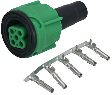 AB Tools Radex Kit de prise de rechange 5 broches pour remorque Vert