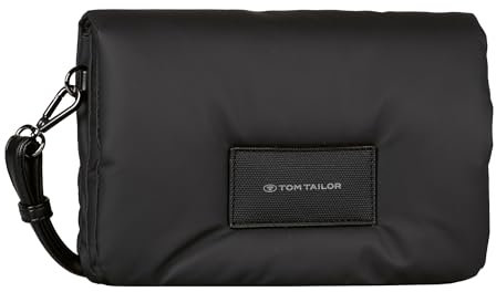 TOM TAILOR Patti Damen Überschlagtasche Umhängetasche Klein Schwarz