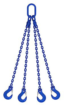 Joma-Tech 4-Strang Anschlagkette 5m GK10 8mm blau