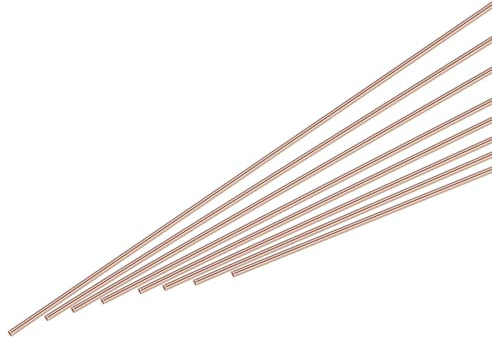 QUARKZMAN 12pz Astine di Brasatura in Rame, Saldatura in Rame al Fosforo, Bastone per Saldatura Bassa Temperatura 0,04x9,84 for Copper Repair Hvac Refrigerator