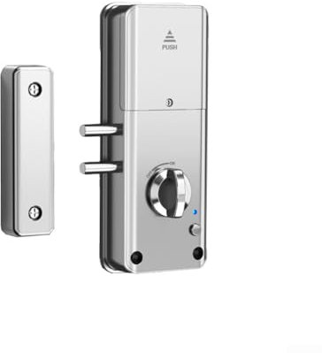 Eawfgtuw per Tuya APP Card Unlock, Smart Home per Tuya Serratura invisibile intelligente con punzonatura, senza chiave, serratura antifurto per interni (per serratura per tuya argento)