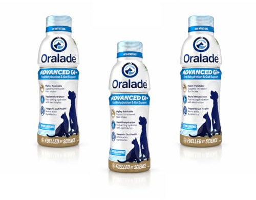 Oralade Advance GI + Oral Rehydrering Support | Trepack | 3 x 500 ml | Flytande kosttillskott för hundar och katter | För mikroenteral näring
